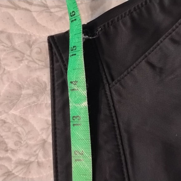 Express Jeans Women's Shiny Black Stretch Front Pocket Pants, Size: 5/6 - Picture 7 of 9